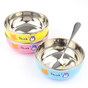 不锈钢儿童碗防烫隔热