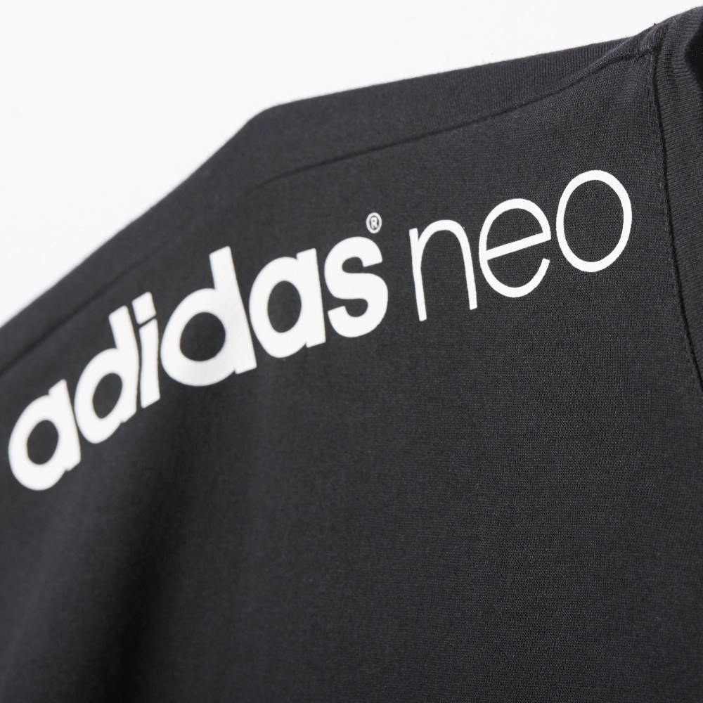 阿迪达斯 adidas neo 男子 短袖上衣 黑 ay9988