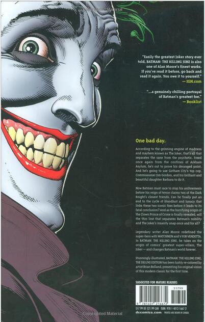 英文原版 蝙蝠侠 致命玩笑 the killing joke 进口 精装收藏版 alan
