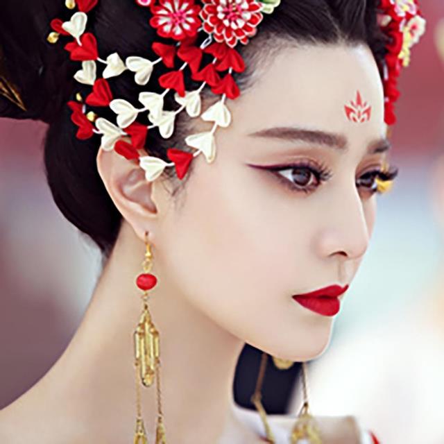 米奴新品 眉心贴 花钿 眼角贴 额头帖 古装写真 纹身贴防水持久女