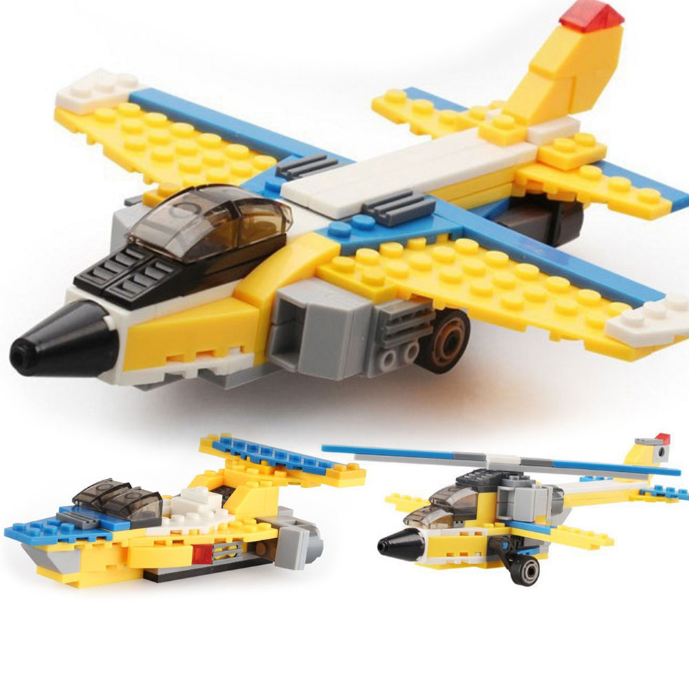 积木飞机小颗粒拼装系列玩具儿童塑料拼插成人男孩子智力兼容乐高