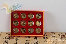 金质纪念章套装 12生肖兽首纪念金章 12枚一套 圆明园十二生肖
