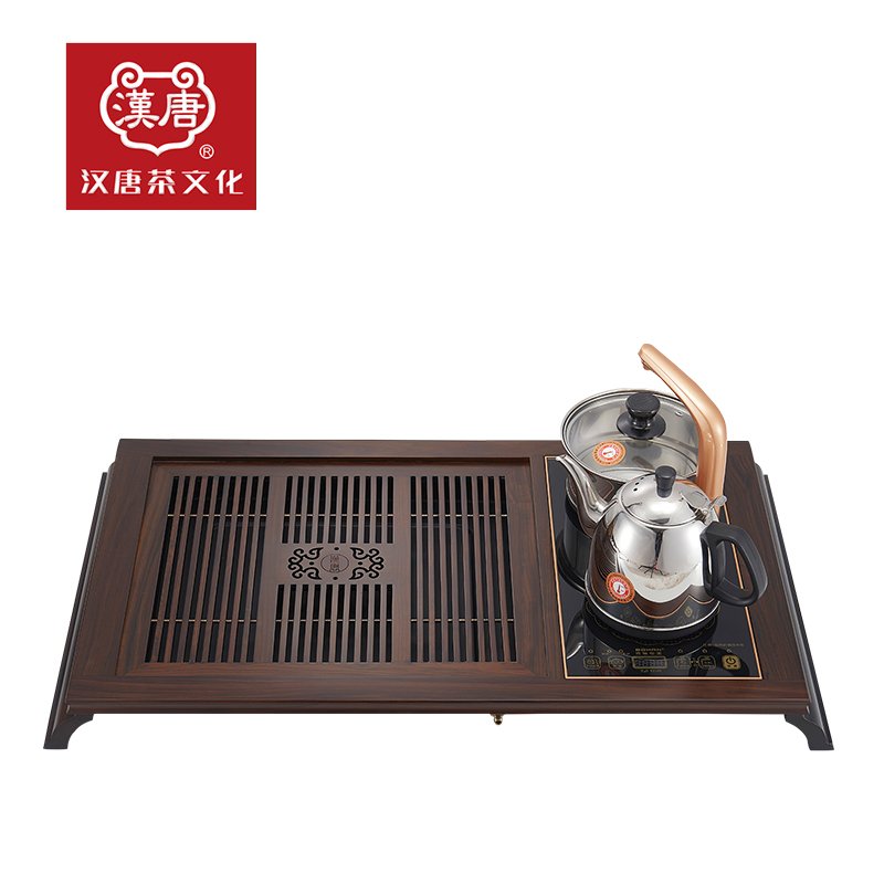 汉唐实木茶盘 黑紫檀木素心排水茶海茶台 功夫茶具茶托套装特价
