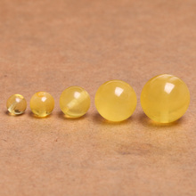 天然蜜蜡珠子无烤色优化 天然琥珀散珠 正品 金胶蜜 保真 浩然水晶