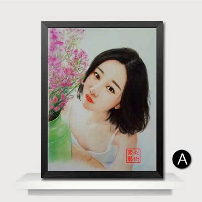 人物素描画像彩铅画真人照片转手绘定制代画素描头像画肖像画照片