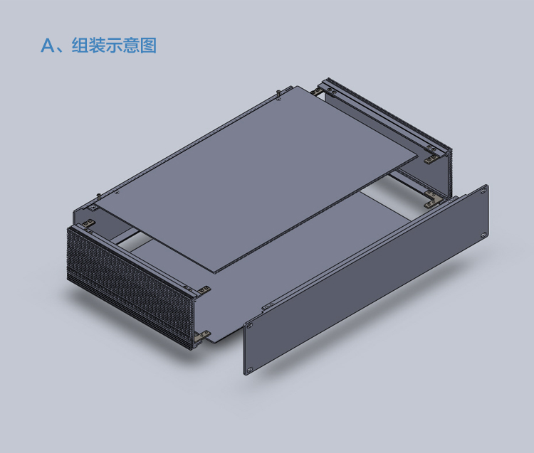 19英寸2u-250深服务器机箱/工业2u机箱铝合金属外壳机箱型材机箱