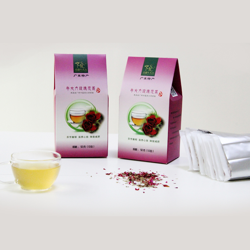 禾盛 广东特产 牛大力玫瑰花茶 牛大力 玫瑰花茶 袋泡茶 养生茶