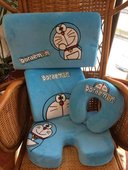 可拆洗 记忆棉慢回弹U形枕卡通机器猫颈椎枕办公室腰靠枕头坐垫