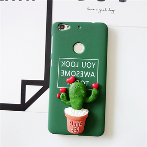 仙人掌墨绿磨砂 乐视1S英文原创意手机壳乐视