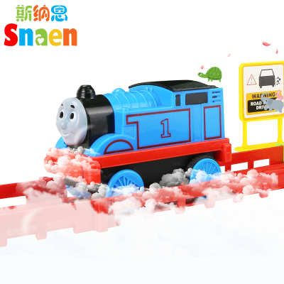 新款电动托马斯轨道车小火车套装 会讲故事会