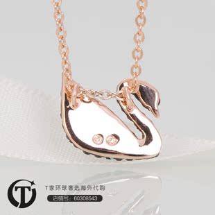 货施华洛世奇16年新款小号黑天鹅项链正品联