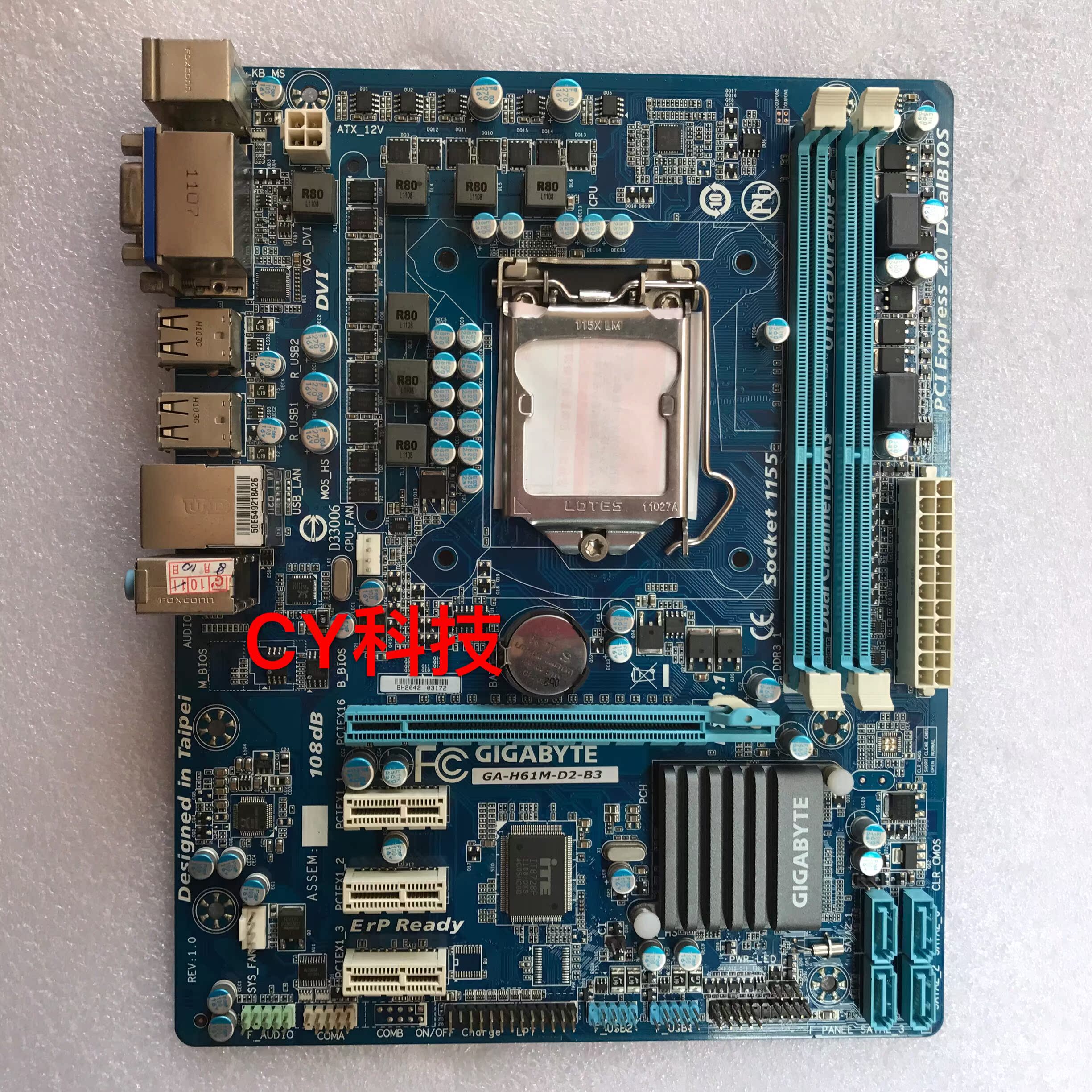 gigabyte/技嘉 ga-h61m-ds2 s2p d2-b3 s2-b3 h61 主板