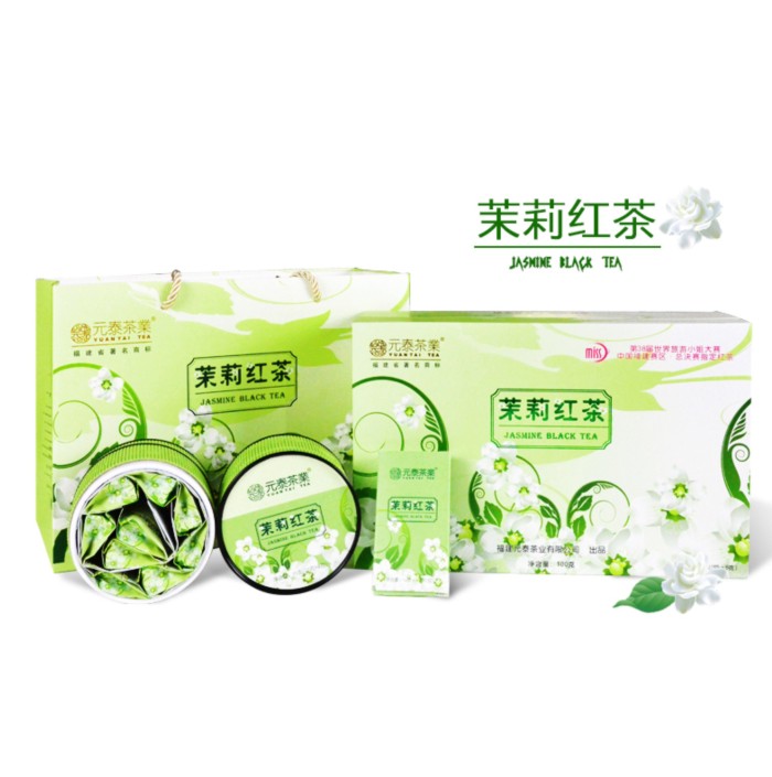 福州茉莉花茶元泰红茶特级茉莉红茶礼盒装 茉莉花红茶茶叶