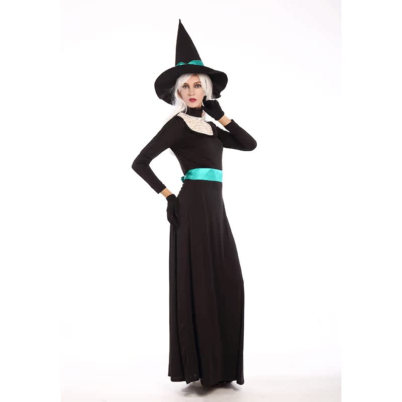 万圣节服装女成人大码女巫婆恶魔演出服cosplay女巫裙子演出服装