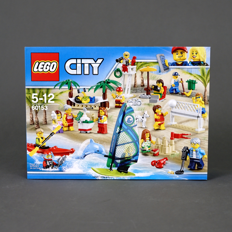 乐高积木lego 60153 城市系列 海滩假期人偶包儿童拼装玩具人仔