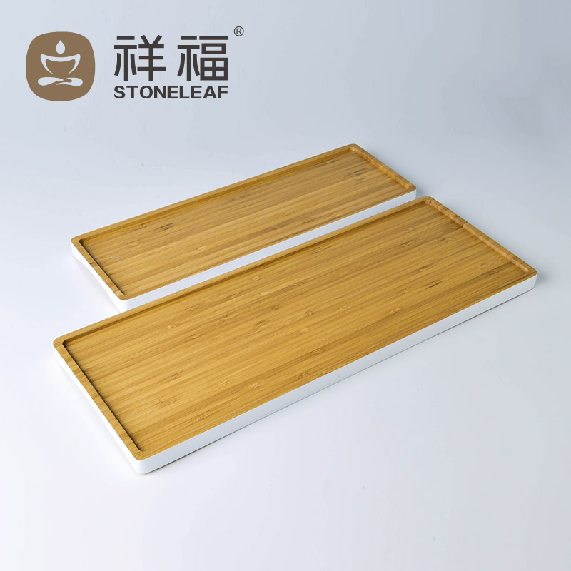 祥福正席茶艺盘竹制茶盘排水功夫茶具茶台茶海茶托盘茶奉大小号
