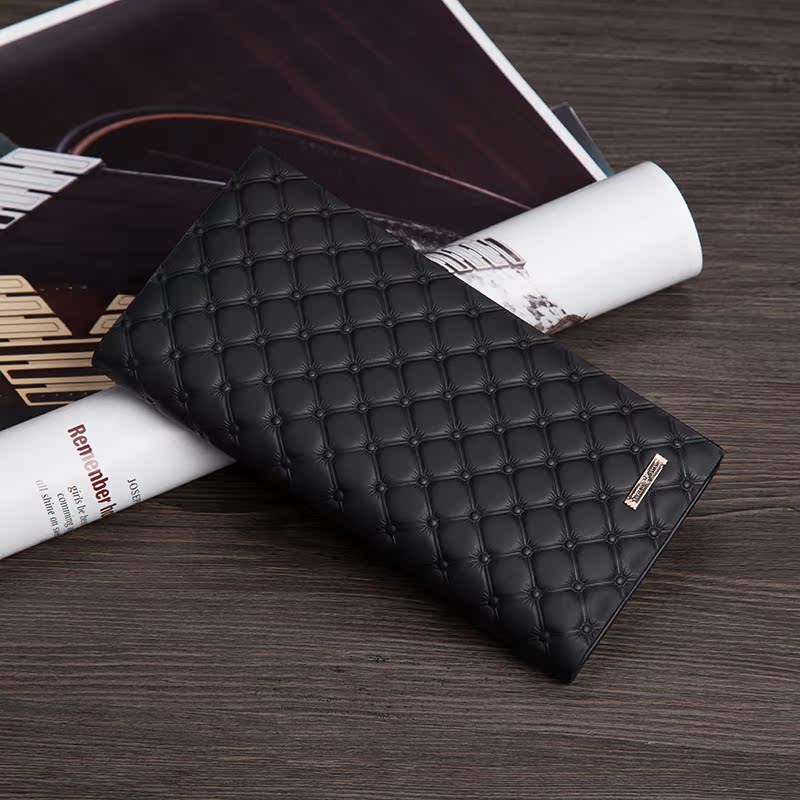 卓梵 阿玛尼钱包男长款日韩潮 男士短款真皮青