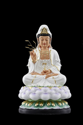 树脂佛像 白衣 娑婆三圣 观音菩萨 释迦摩尼佛 地藏王