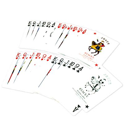 斗鸡东北填大坑骑士qeachi塑料扑克牌 正面磨砂填坑9-a双副装