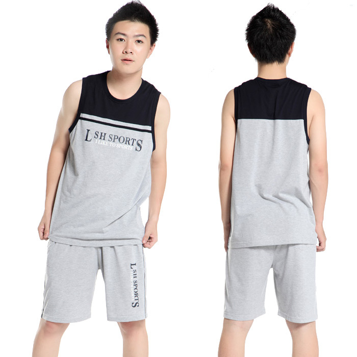 正品[背心 短裤 套装]背心短裤运动套装男评测 