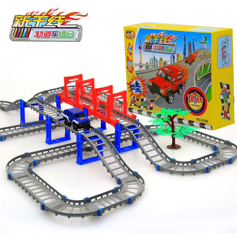 新干线多层电动汽车托马斯式轨道玩具火车电动车儿童益智玩具