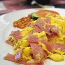 e38火腿鸡蛋盖饭