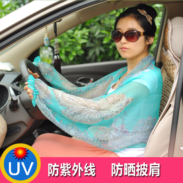 热销手套 夏季新品 遮阳袖 套薄套袖 女士防晒防