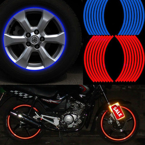 摩托车装饰轮胎配件贴纸鬼火踏板车贴花反光灵