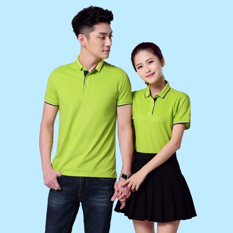 夏装弹个车工作服短袖定制 纯棉翻领汽车短袖