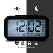 简约电子床头座钟个性 时钟 学生儿童创意小闹钟卧室静音夜光时尚