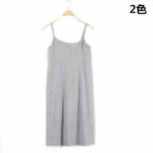 花吊带连衣裙睡衣 可调节肩带小圆点 欧美牌剩余 可以人手2色入