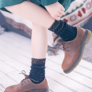 森系中筒袜堆堆袜