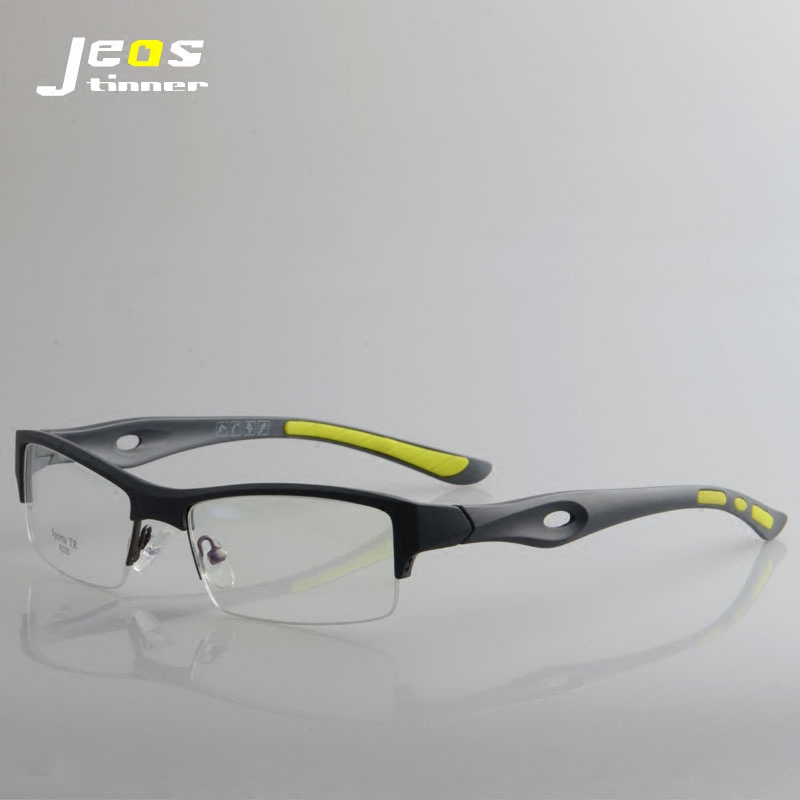 眼镜框运动型近视眼镜 男款半框跑步超轻TR9