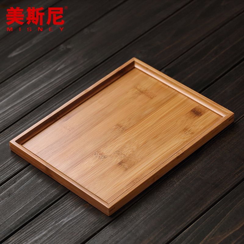美斯尼竹子茶盘 茶海 28CM*22CM 茶盘 茶台竹 茶海 竹 竹制茶盘