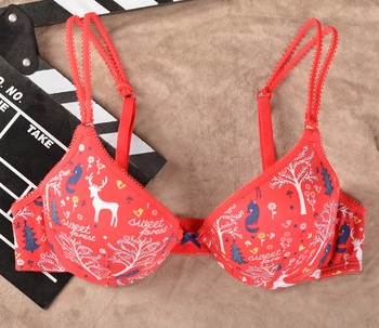 外贸 原 西班牙 棉质 少女<em>胸罩</em> 圣诞 内衣 <em>文胸</em> 7