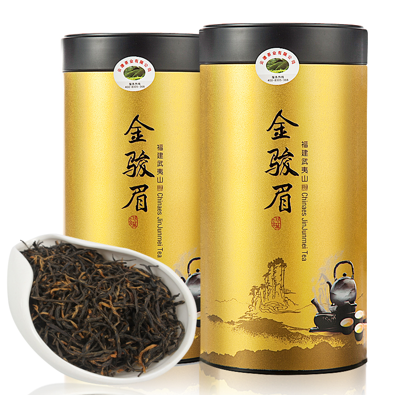 金骏眉散装春茶特级红茶武夷山新茶金俊眉茶叶罐装礼盒装250g