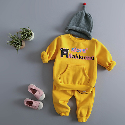 男宝宝冬装套装婴儿三件套0-1-2-3-4岁婴幼儿