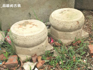 石雕 老石头 石鼓墩抱鼓石墩 石柱墩石墩 石雕柱顶石石雕古建石鼓