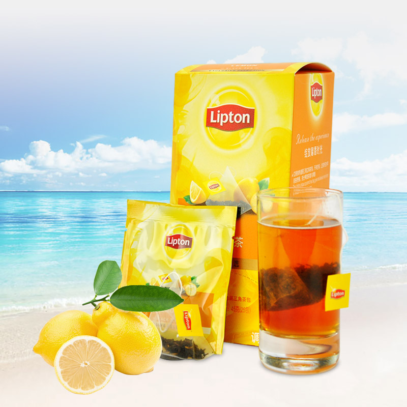 Lipton/立顿三角茶包 柠檬红茶45g 立顿红茶粉 袋泡茶 1.8g*25袋