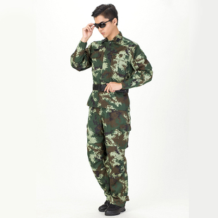 2016新式领章军训服特种兵作训服野战数码消防迷彩服套装男新款