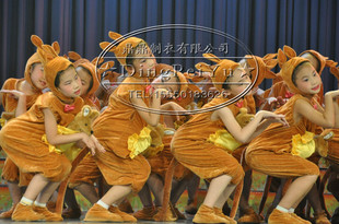 六一动物服装儿童小袋鼠表演服小