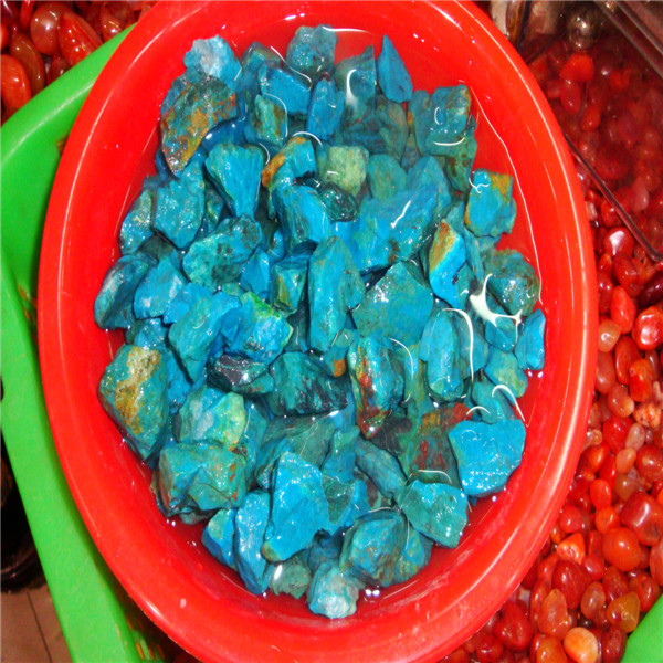 热销矿物晶体 天然硅孔雀石凤凰石颜色晶体好