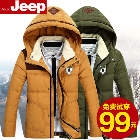 淘宝网购物-Afs <em>Jeep</em>/<em>战地吉普</em> 羽绒服<em>男装</em>14冬
