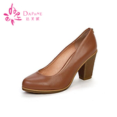 真皮时尚 1013404042 高跟女士春浅口女单鞋 达芙妮专柜正品 Daphne