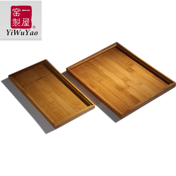 特价一屋窑茶具托盘竹制木制长方形茶杯托 功夫花 茶壶 底碟