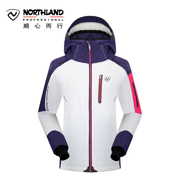 诺诗兰NORTHLAND冬户外弹力滑雪服女防水保暖轻量外套GK042808