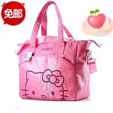 包邮 Hellokitty卡通可爱妈咪包单肩斜跨包待产母婴包手提包旅行包