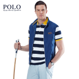 美国皇家保罗春季新款立领马甲男polo休闲男士男装背心户外运动
