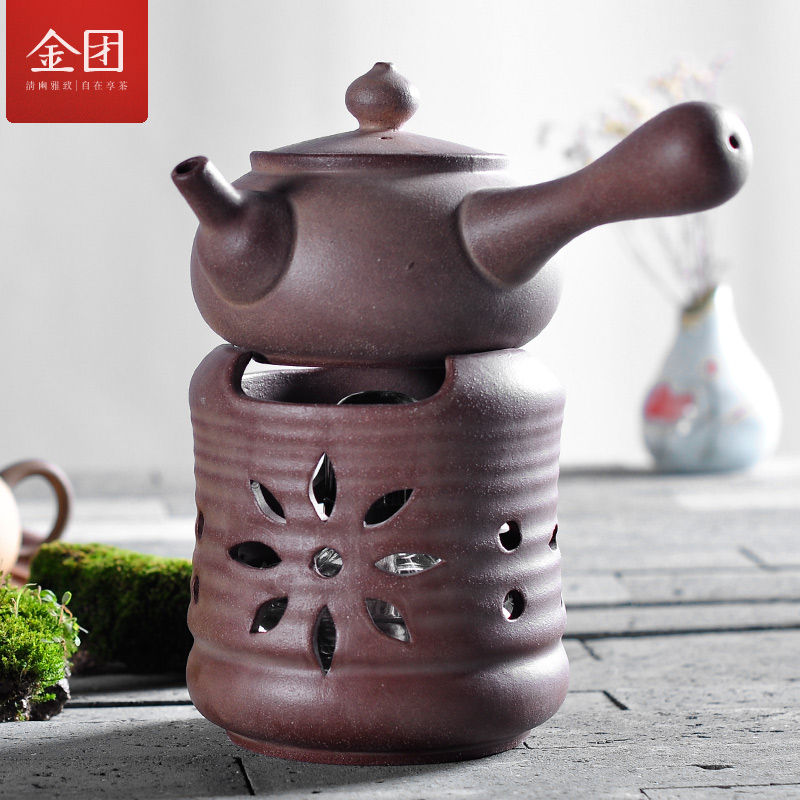 金团 功夫茶炉紫砂茶具茶炉煮茶炉酒精茶炉烧水壶套装煮茶器茶壶