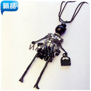 <em>韩国</em>长款项链女夏韩版时尚可爱<em>娃娃毛衣链</em>百搭